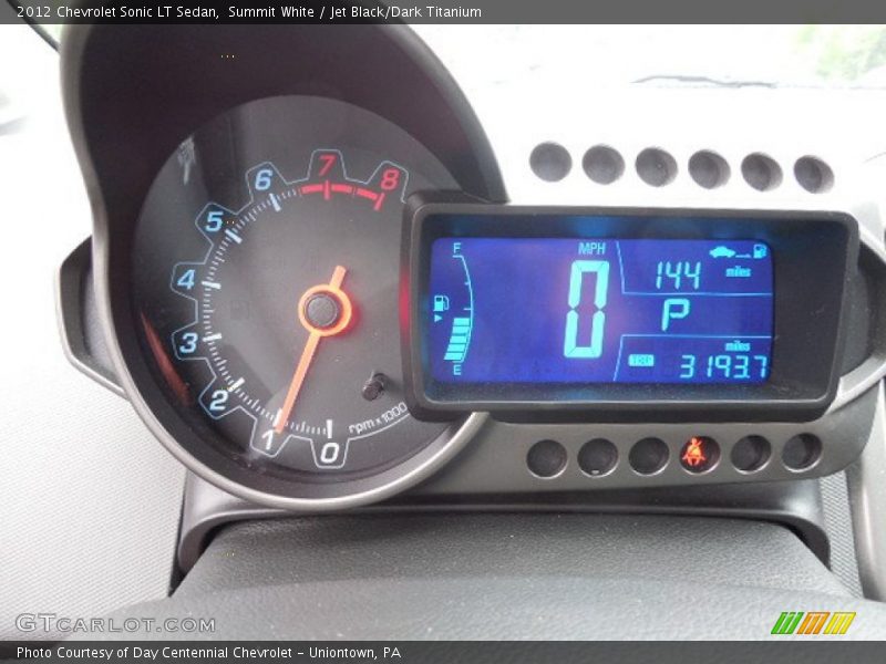 Summit White / Jet Black/Dark Titanium 2012 Chevrolet Sonic LT Sedan