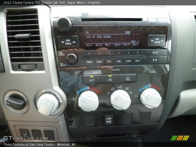 Super White / Graphite 2012 Toyota Tundra TRD Double Cab 4x4