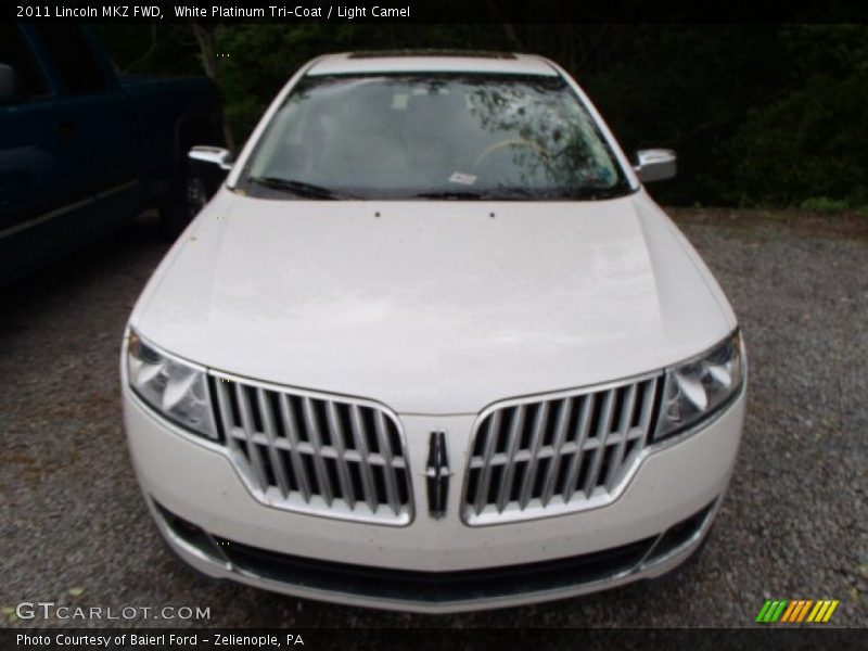 White Platinum Tri-Coat / Light Camel 2011 Lincoln MKZ FWD