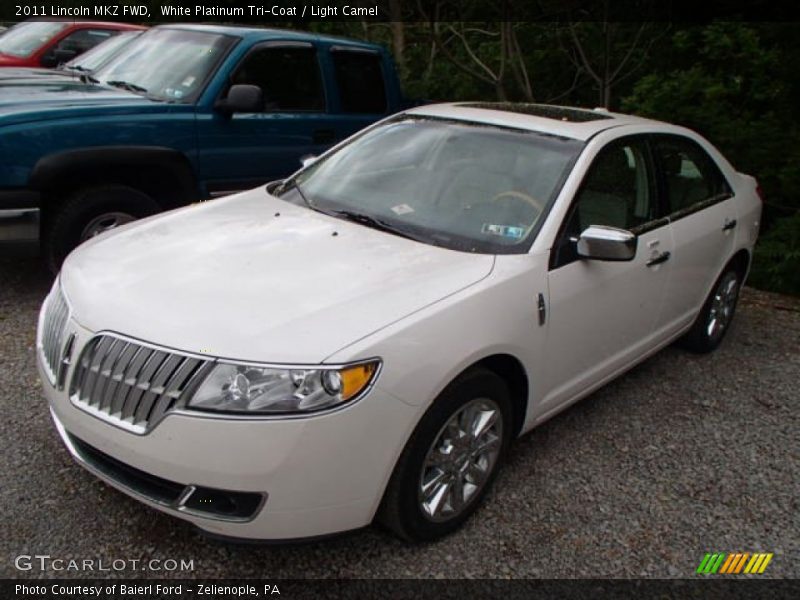 White Platinum Tri-Coat / Light Camel 2011 Lincoln MKZ FWD