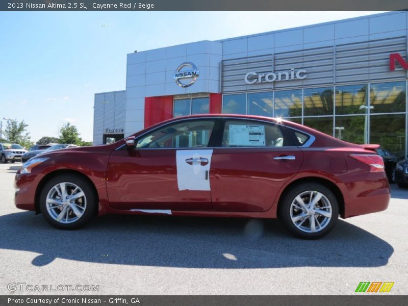 Cayenne Red / Beige 2013 Nissan Altima 2.5 SL