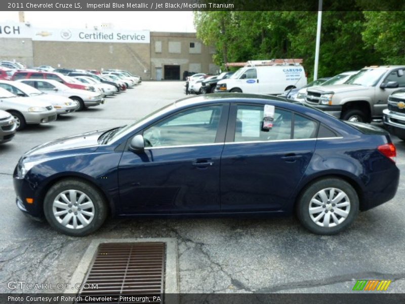 Imperial Blue Metallic / Jet Black/Medium Titanium 2011 Chevrolet Cruze LS