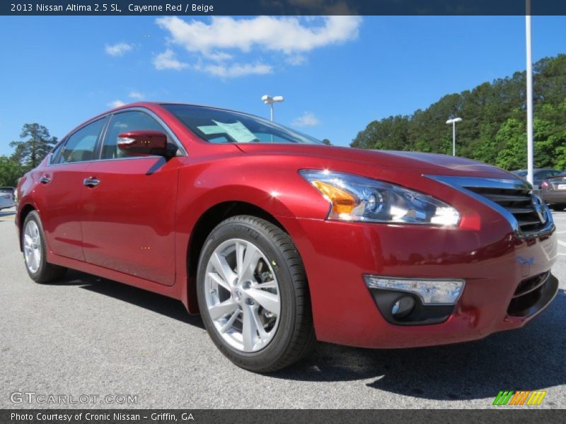 Cayenne Red / Beige 2013 Nissan Altima 2.5 SL