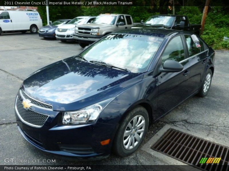 Imperial Blue Metallic / Jet Black/Medium Titanium 2011 Chevrolet Cruze LS