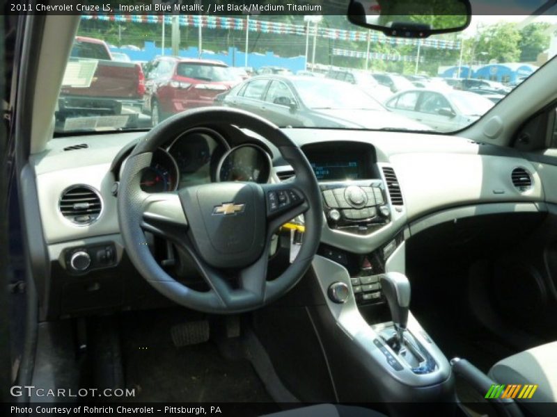 Imperial Blue Metallic / Jet Black/Medium Titanium 2011 Chevrolet Cruze LS