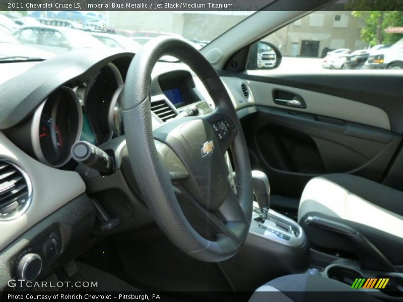 Imperial Blue Metallic / Jet Black/Medium Titanium 2011 Chevrolet Cruze LS