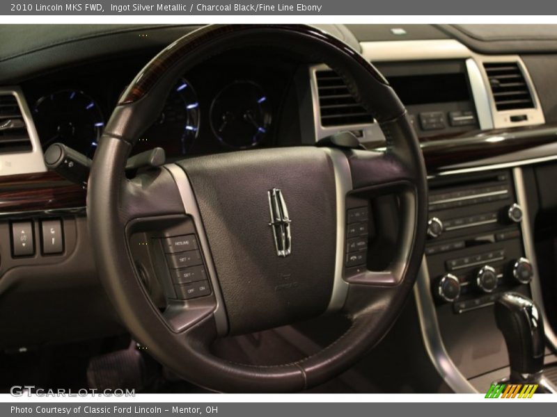 Ingot Silver Metallic / Charcoal Black/Fine Line Ebony 2010 Lincoln MKS FWD