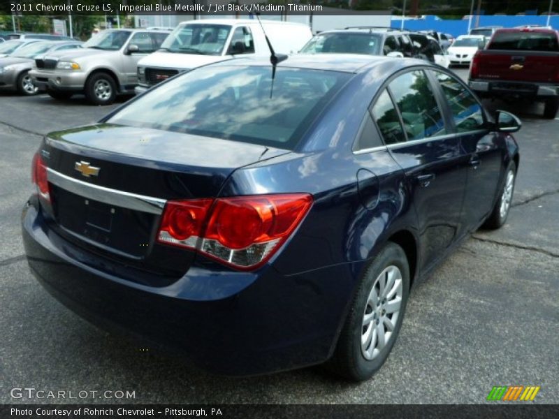 Imperial Blue Metallic / Jet Black/Medium Titanium 2011 Chevrolet Cruze LS