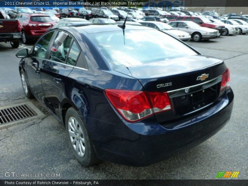 Imperial Blue Metallic / Jet Black/Medium Titanium 2011 Chevrolet Cruze LS