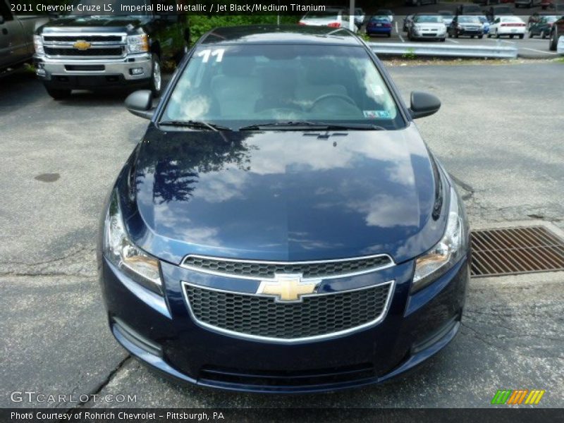 Imperial Blue Metallic / Jet Black/Medium Titanium 2011 Chevrolet Cruze LS