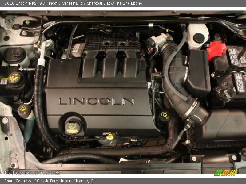 Ingot Silver Metallic / Charcoal Black/Fine Line Ebony 2010 Lincoln MKS FWD