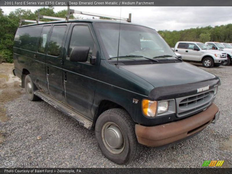 Deep Emerald Green Metallic / Medium Parchment 2001 Ford E Series Van E350 Cargo