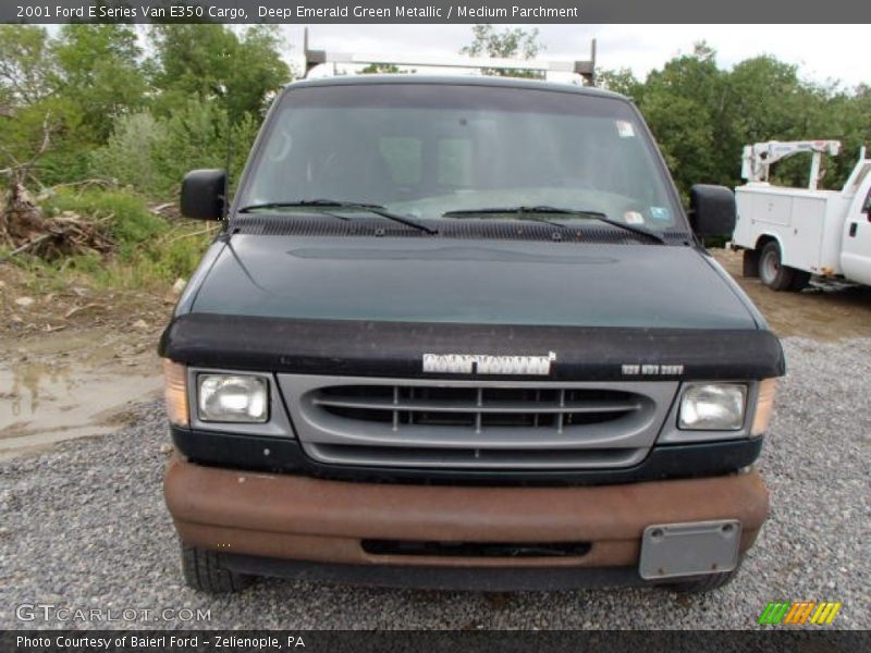 Deep Emerald Green Metallic / Medium Parchment 2001 Ford E Series Van E350 Cargo