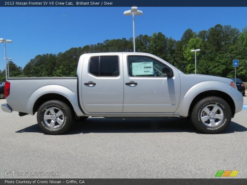 Brilliant Silver / Steel 2013 Nissan Frontier SV V6 Crew Cab