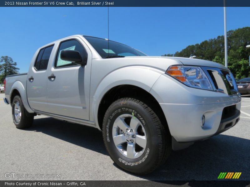 Brilliant Silver / Steel 2013 Nissan Frontier SV V6 Crew Cab