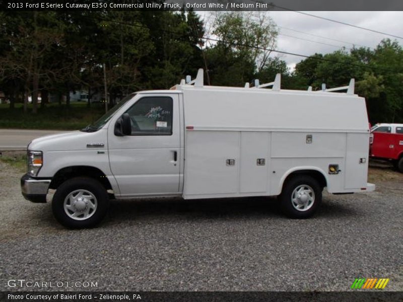 Oxford White / Medium Flint 2013 Ford E Series Cutaway E350 Commercial Utility Truck