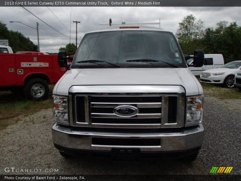 Oxford White / Medium Flint 2013 Ford E Series Cutaway E350 Commercial Utility Truck