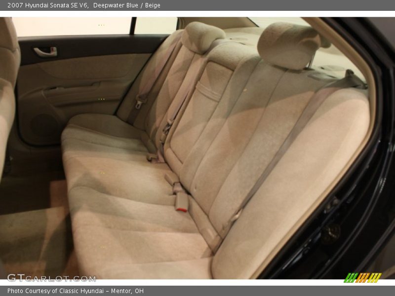 Deepwater Blue / Beige 2007 Hyundai Sonata SE V6