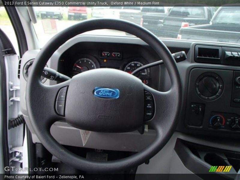 Oxford White / Medium Flint 2013 Ford E Series Cutaway E350 Commercial Utility Truck