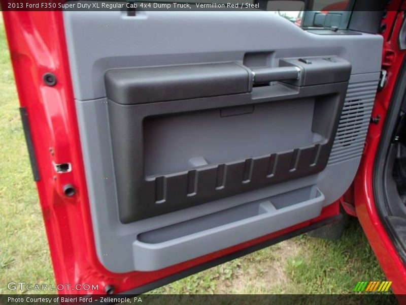 Vermillion Red / Steel 2013 Ford F350 Super Duty XL Regular Cab 4x4 Dump Truck