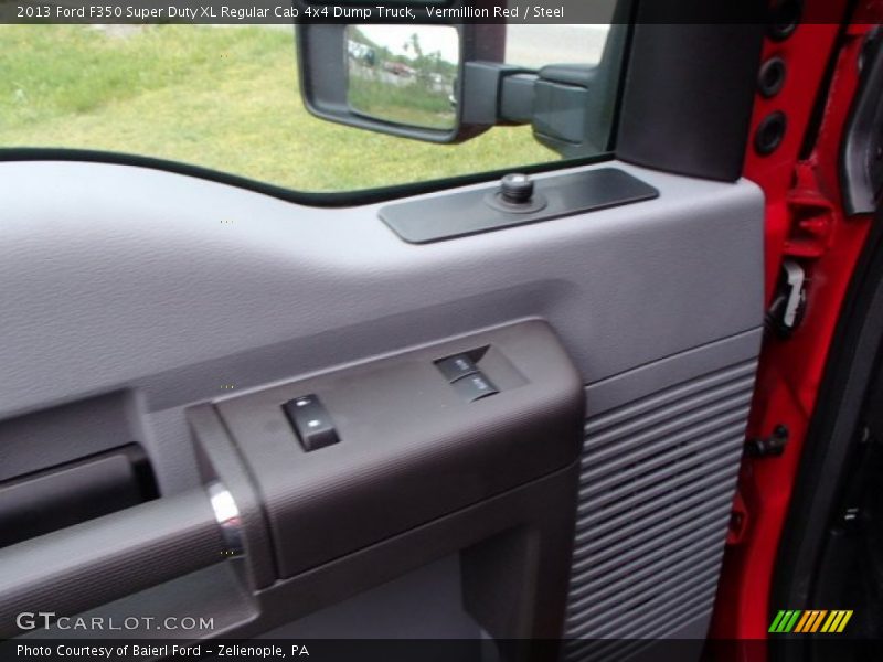 Vermillion Red / Steel 2013 Ford F350 Super Duty XL Regular Cab 4x4 Dump Truck