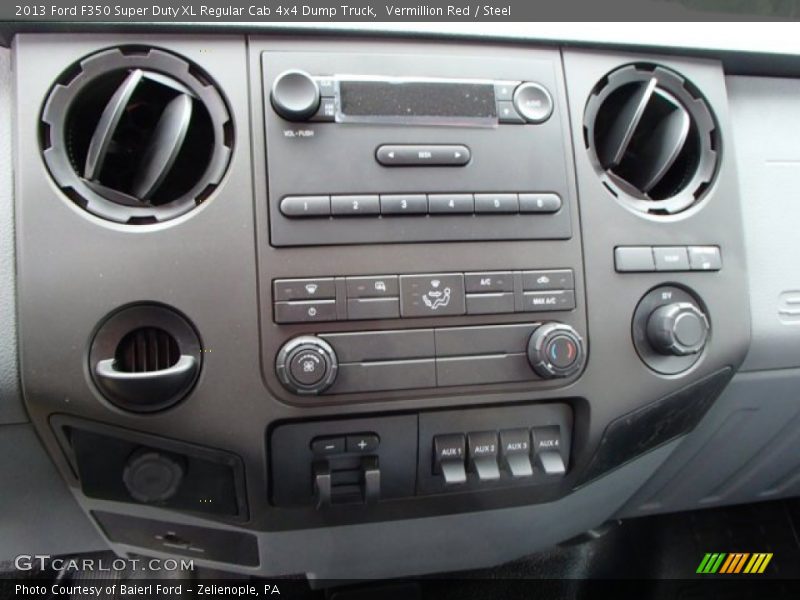 Vermillion Red / Steel 2013 Ford F350 Super Duty XL Regular Cab 4x4 Dump Truck