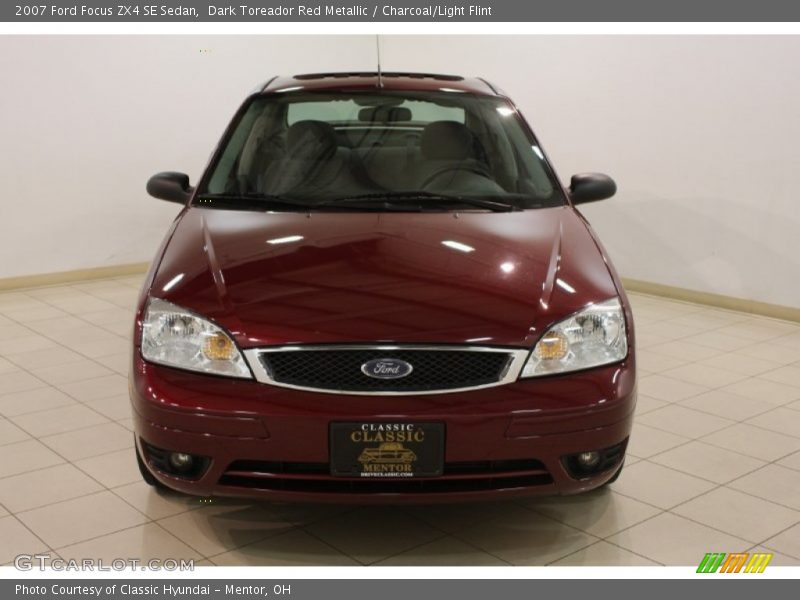 Dark Toreador Red Metallic / Charcoal/Light Flint 2007 Ford Focus ZX4 SE Sedan