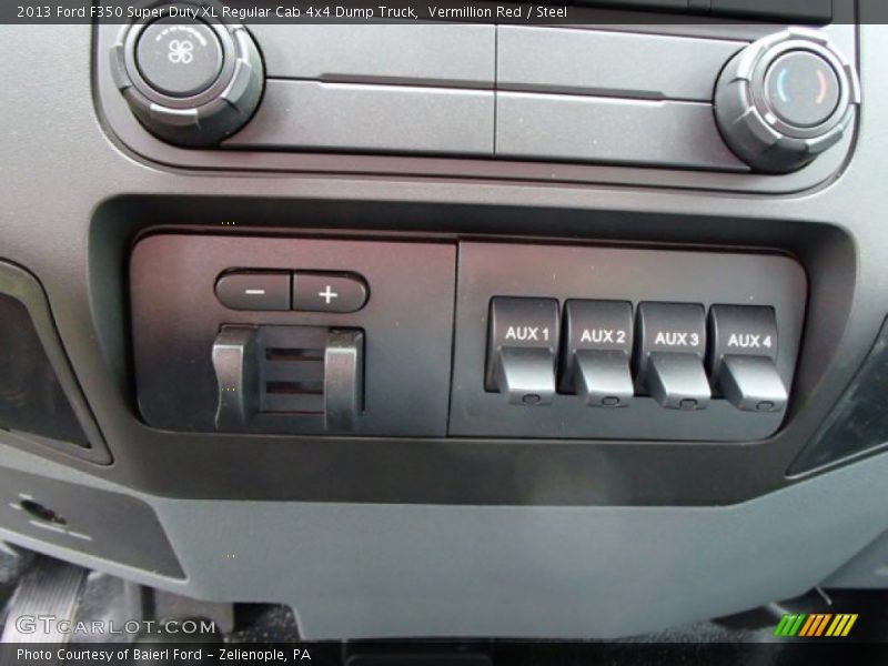 Controls of 2013 F350 Super Duty XL Regular Cab 4x4 Dump Truck
