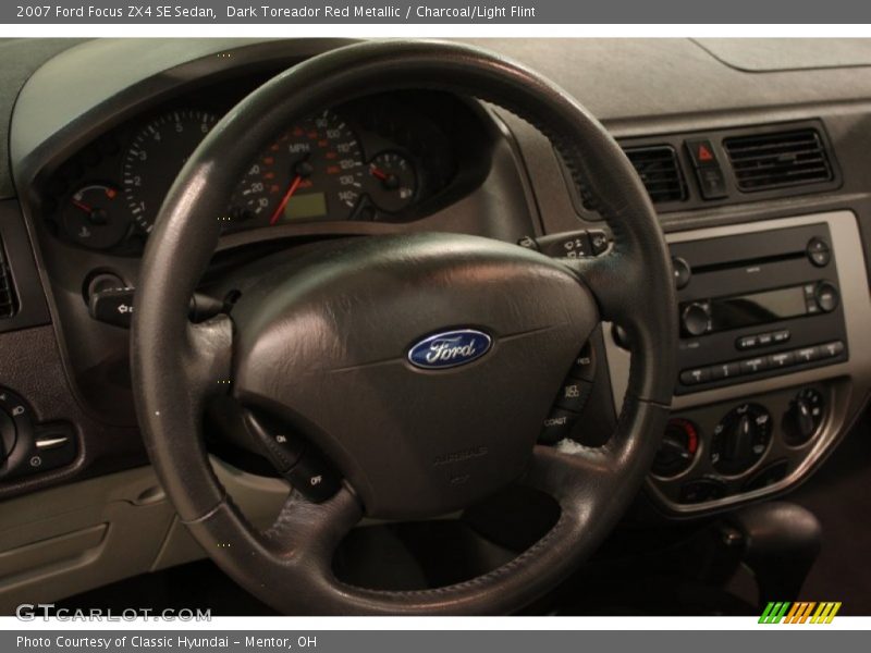 Dark Toreador Red Metallic / Charcoal/Light Flint 2007 Ford Focus ZX4 SE Sedan