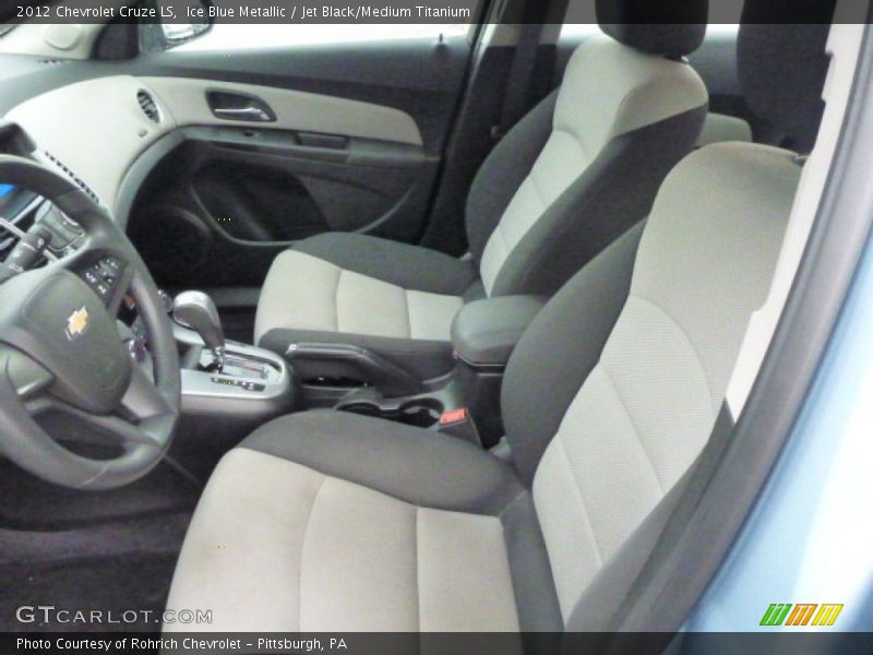 Ice Blue Metallic / Jet Black/Medium Titanium 2012 Chevrolet Cruze LS