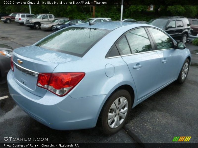 Ice Blue Metallic / Jet Black/Medium Titanium 2012 Chevrolet Cruze LS