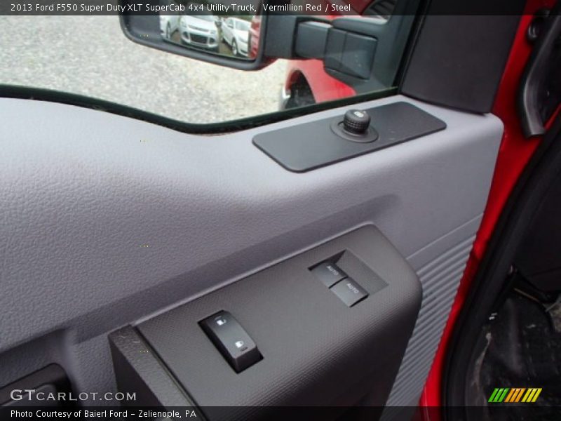 Vermillion Red / Steel 2013 Ford F550 Super Duty XLT SuperCab 4x4 Utility Truck
