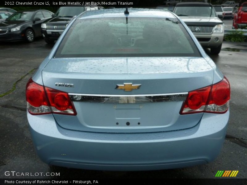 Ice Blue Metallic / Jet Black/Medium Titanium 2012 Chevrolet Cruze LS