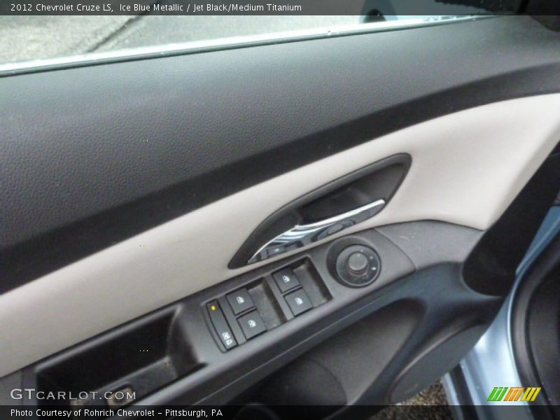 Ice Blue Metallic / Jet Black/Medium Titanium 2012 Chevrolet Cruze LS