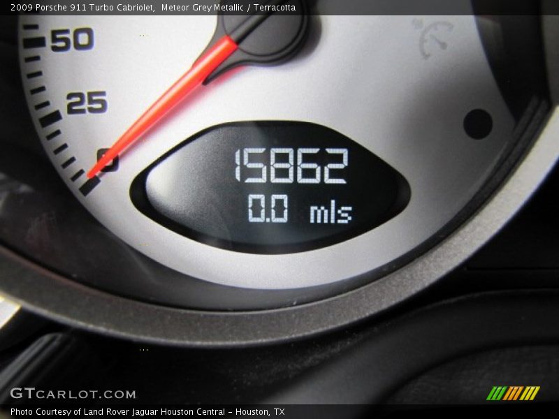 Meteor Grey Metallic / Terracotta 2009 Porsche 911 Turbo Cabriolet