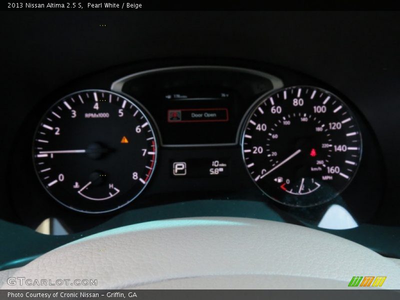 Pearl White / Beige 2013 Nissan Altima 2.5 S