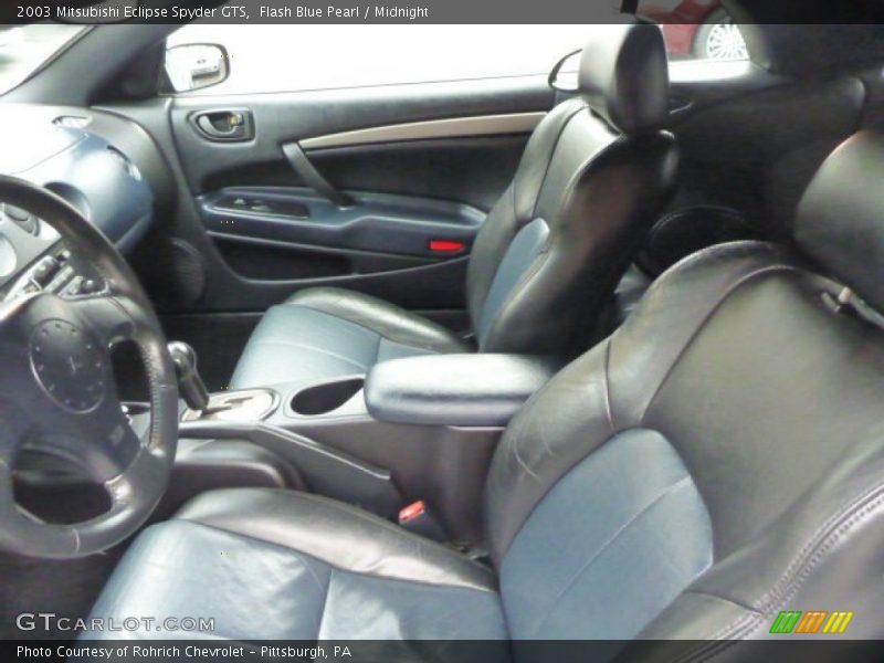 Flash Blue Pearl / Midnight 2003 Mitsubishi Eclipse Spyder GTS