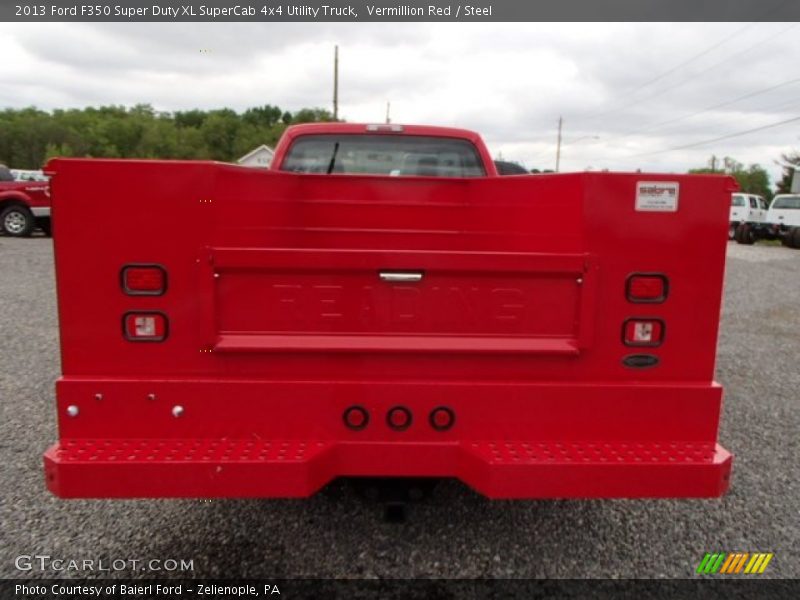 Vermillion Red / Steel 2013 Ford F350 Super Duty XL SuperCab 4x4 Utility Truck