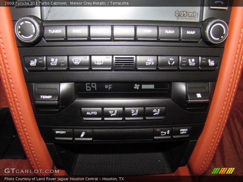 Meteor Grey Metallic / Terracotta 2009 Porsche 911 Turbo Cabriolet