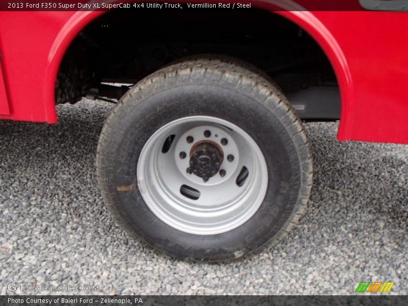 Vermillion Red / Steel 2013 Ford F350 Super Duty XL SuperCab 4x4 Utility Truck