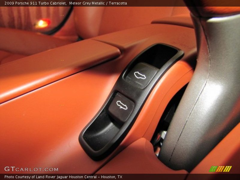 Meteor Grey Metallic / Terracotta 2009 Porsche 911 Turbo Cabriolet