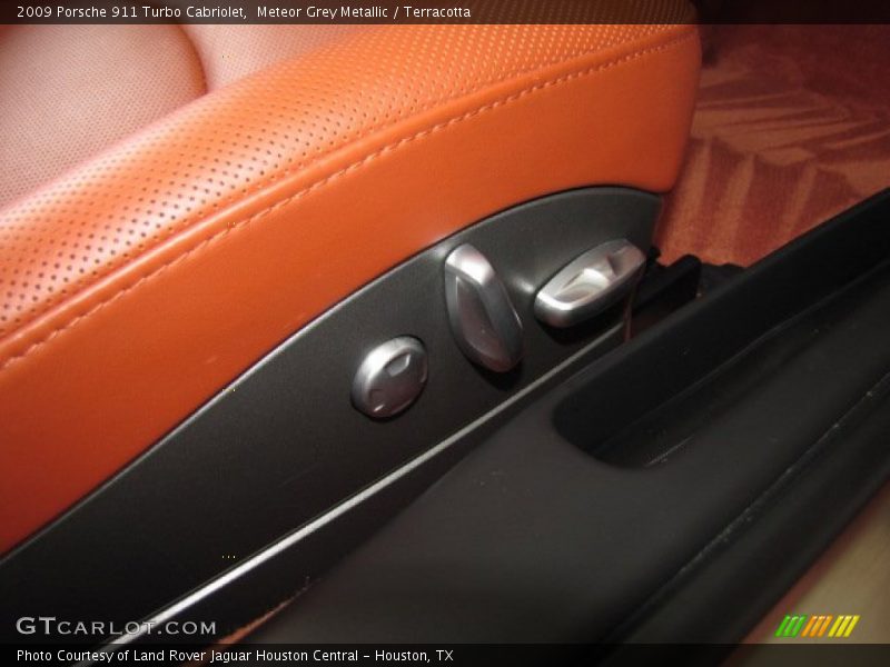 Meteor Grey Metallic / Terracotta 2009 Porsche 911 Turbo Cabriolet