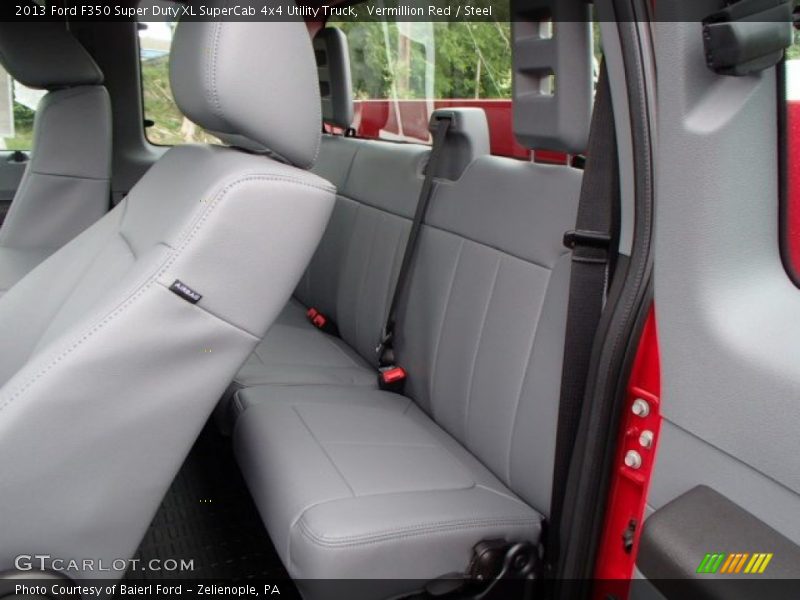 Vermillion Red / Steel 2013 Ford F350 Super Duty XL SuperCab 4x4 Utility Truck