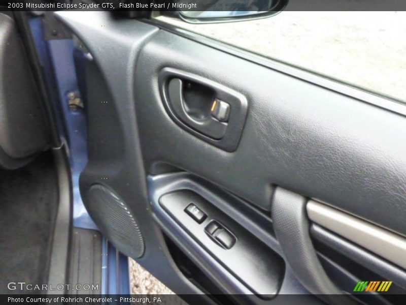 Flash Blue Pearl / Midnight 2003 Mitsubishi Eclipse Spyder GTS