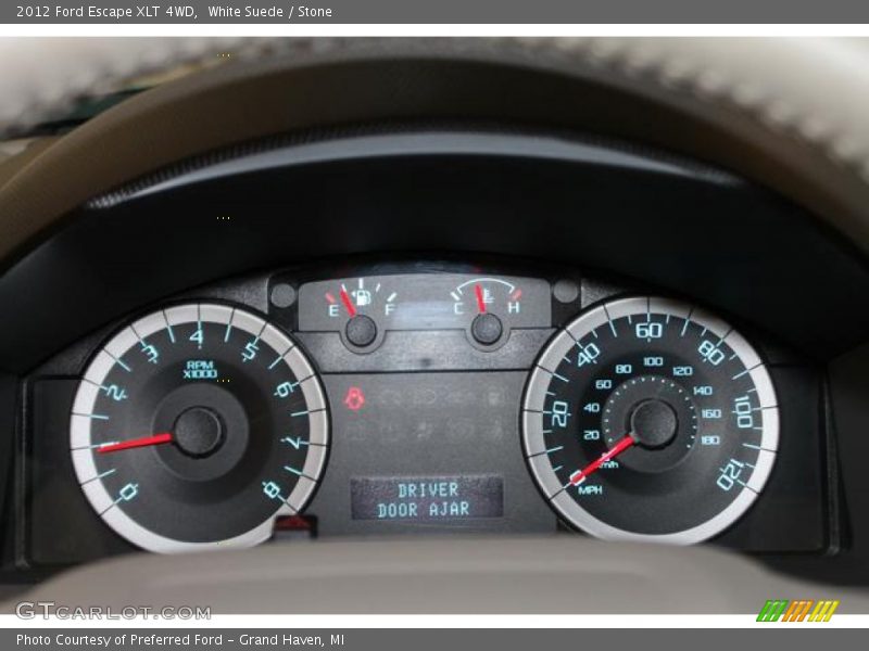 White Suede / Stone 2012 Ford Escape XLT 4WD