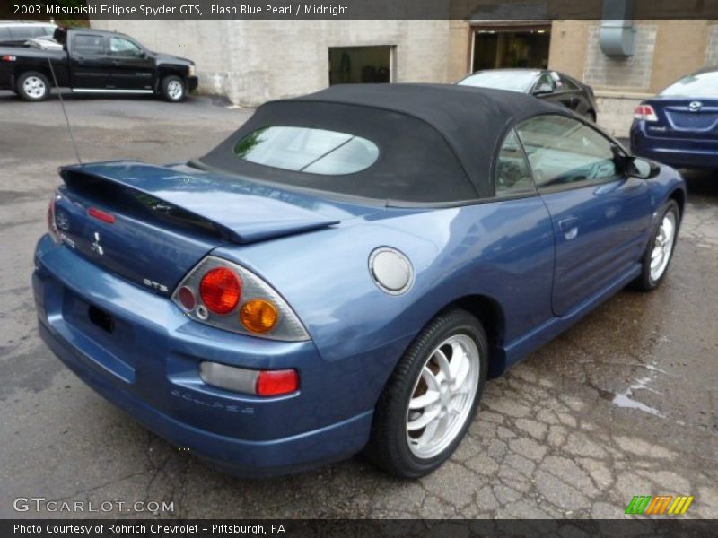 Flash Blue Pearl / Midnight 2003 Mitsubishi Eclipse Spyder GTS