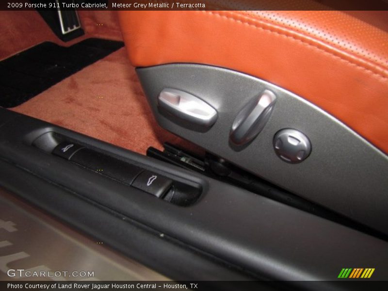 Meteor Grey Metallic / Terracotta 2009 Porsche 911 Turbo Cabriolet