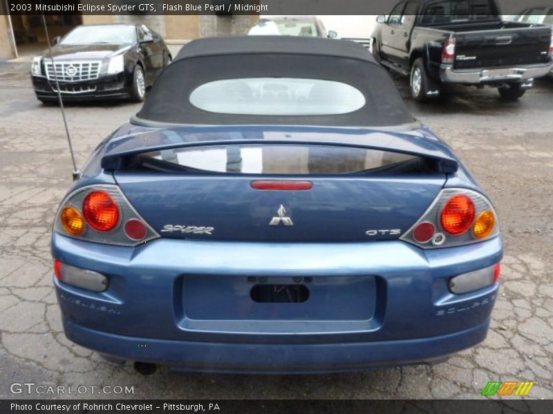 Flash Blue Pearl / Midnight 2003 Mitsubishi Eclipse Spyder GTS