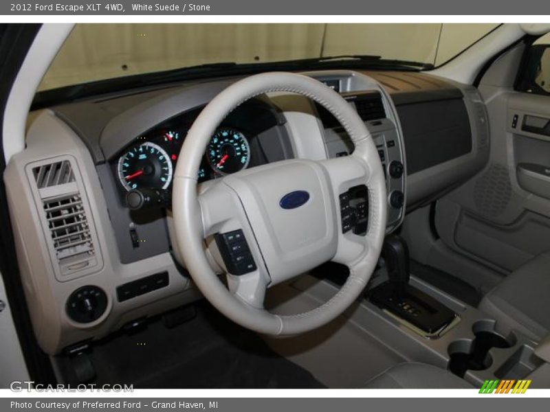 White Suede / Stone 2012 Ford Escape XLT 4WD