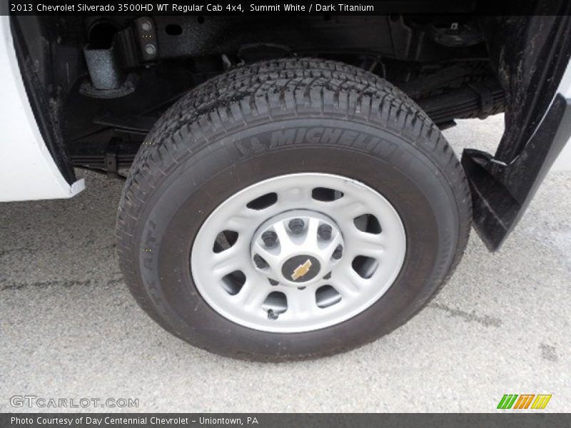 Summit White / Dark Titanium 2013 Chevrolet Silverado 3500HD WT Regular Cab 4x4